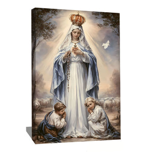 TABLEAU VIERGE MARIE CHAPELET