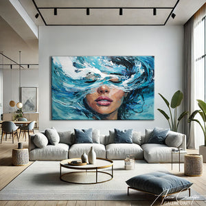 Tableau Surréaliste Femme