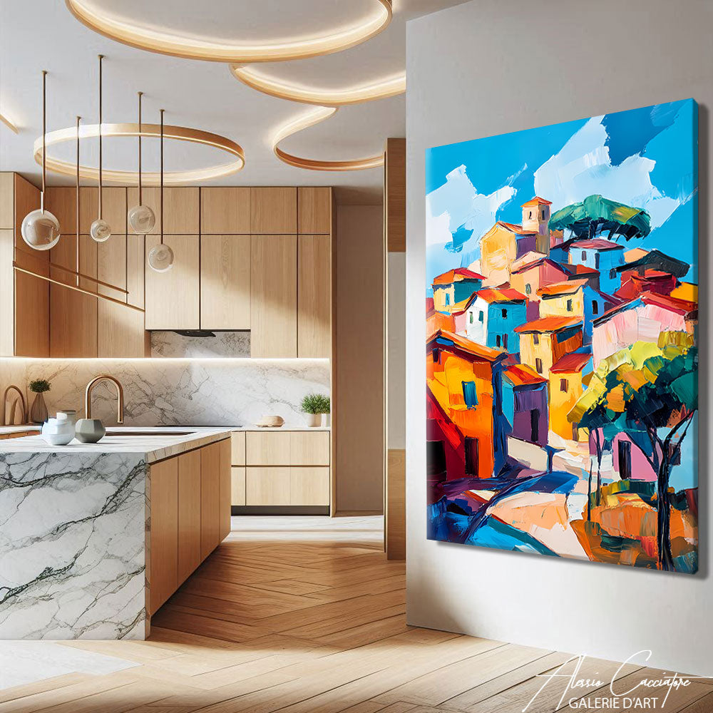 Tableau Abstrait Acrylique
