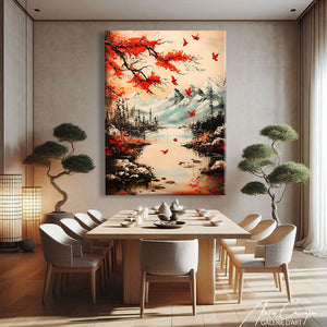 Tableau Paysage Japonais