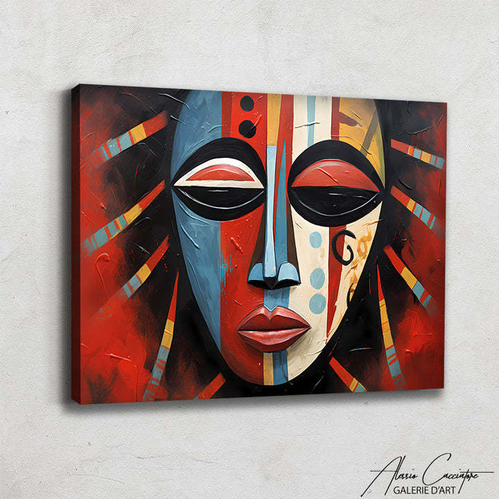 peinture masque africain