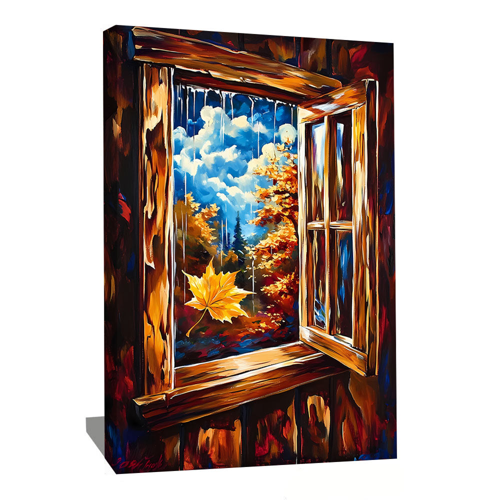 Tableau Avec Feuilles D'automne