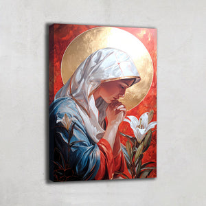 TABLEAU VIERGE MARIE LUNE