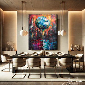 Tableau Ville Futuriste