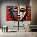 Toile D'art Murale XXL 80x60cm - Samurai Master Avant Horizon, Impression Haute Qualité, Livrée Tendue Sur Châssis - 7