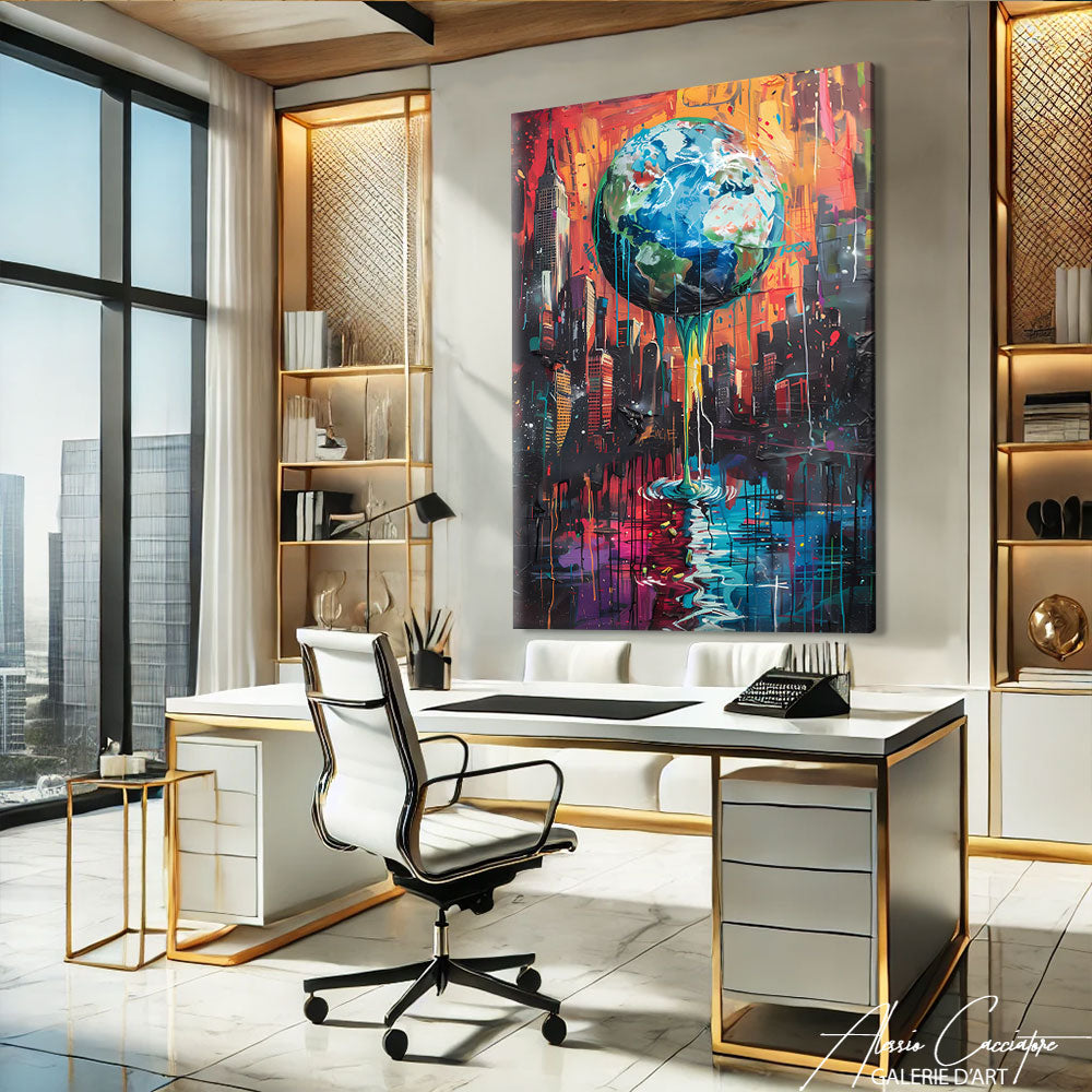 Tableau Street Art Coloré