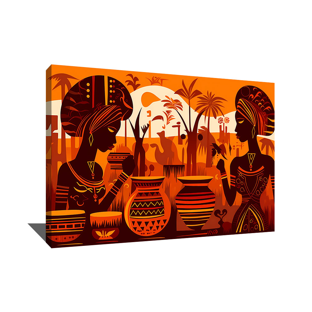 Peinture Africaine Abstraitenull