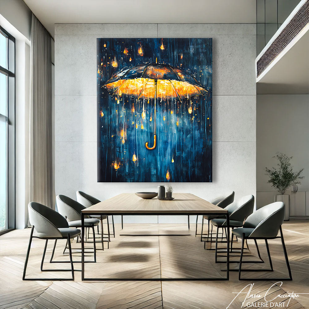 Tableau Abstrait Vertical