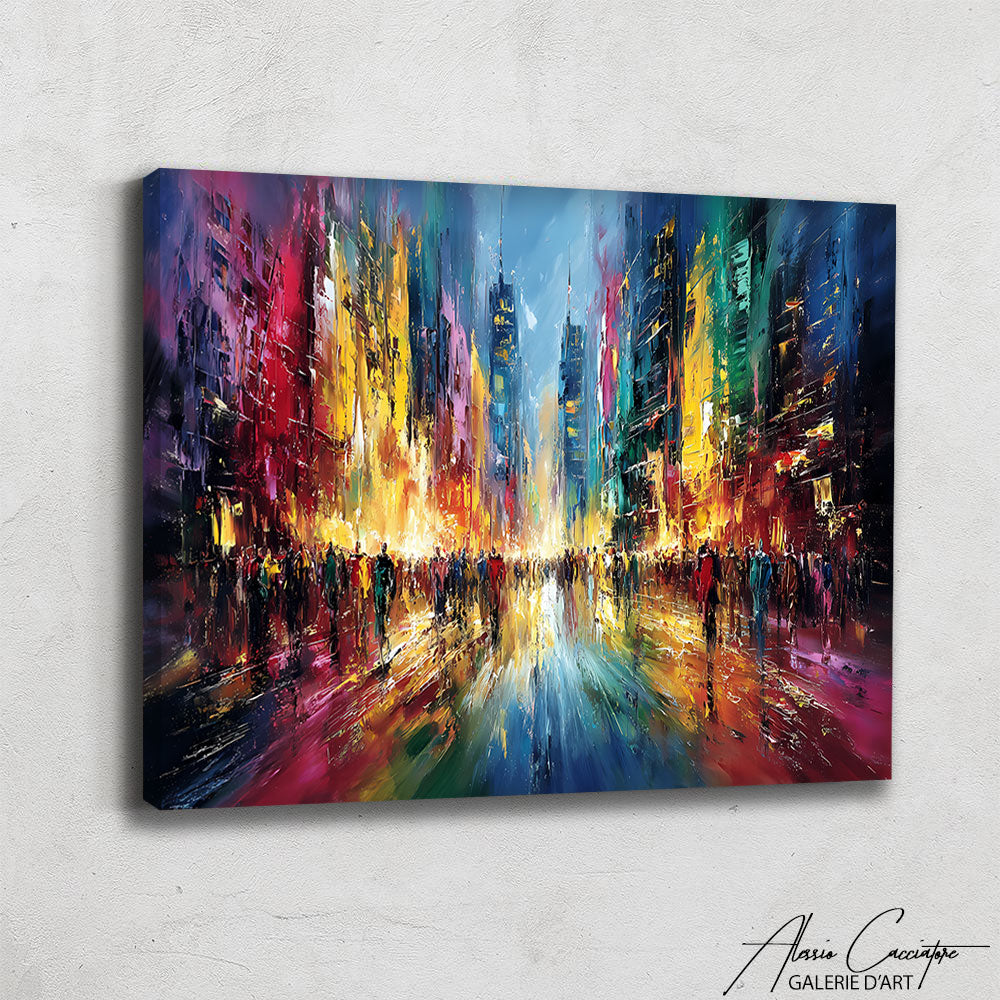 TABLEAU HORIZONTAL ABSTRAIT
