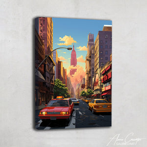 peinture rue de new york