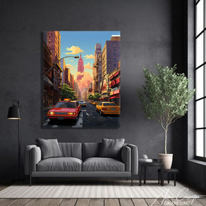 peinture rue de new york
