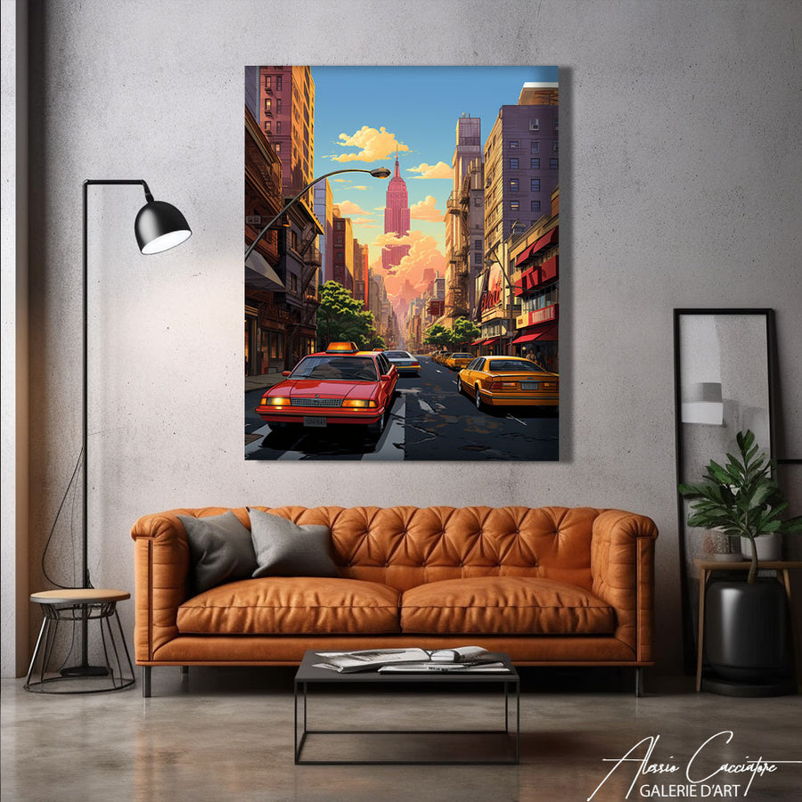 moderne tableau new york – mise en situation