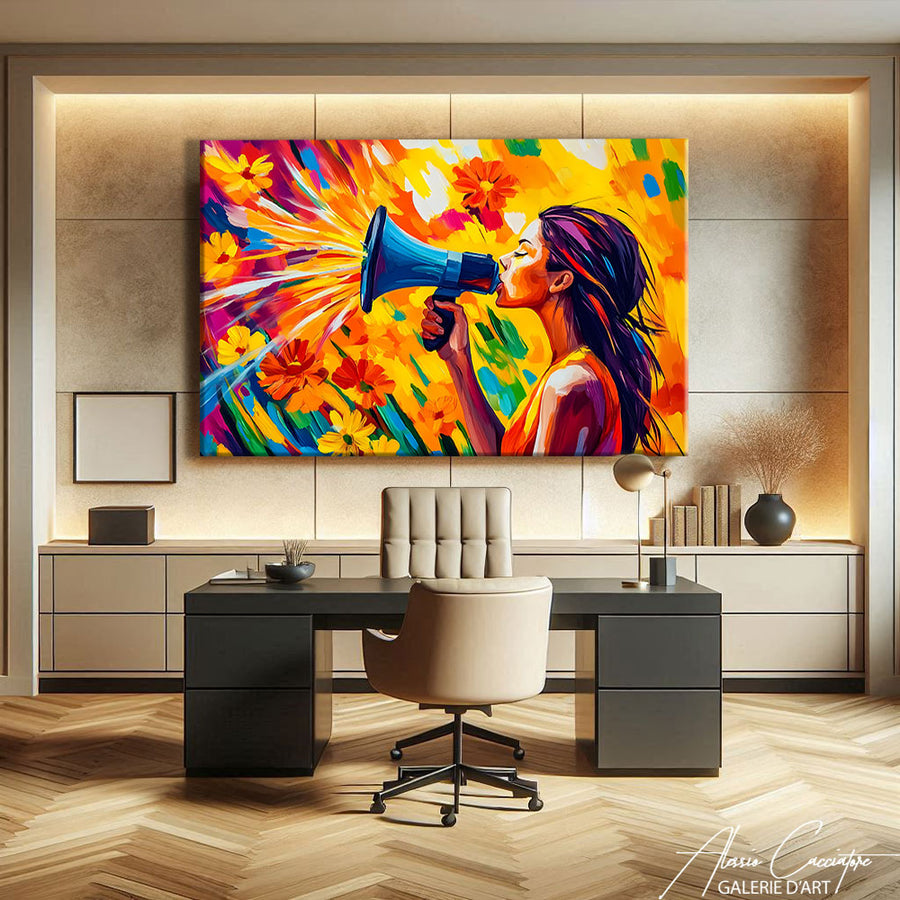 Tableau Peinture À L'huile Moderne – mise en situation