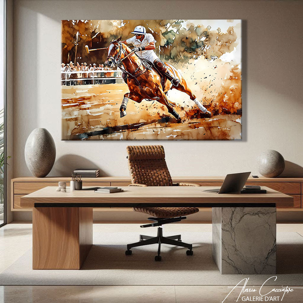tableau joueur de polo