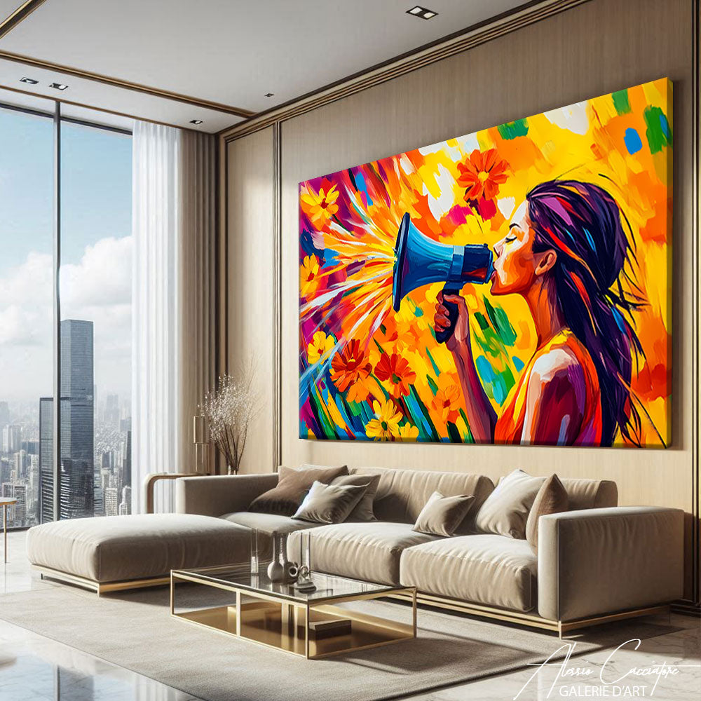Tableau Floral Moderne
