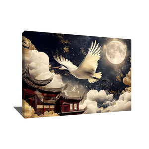 Tableau Oiseau Japandi