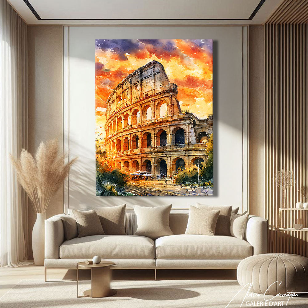 Peinture Colisee Rome