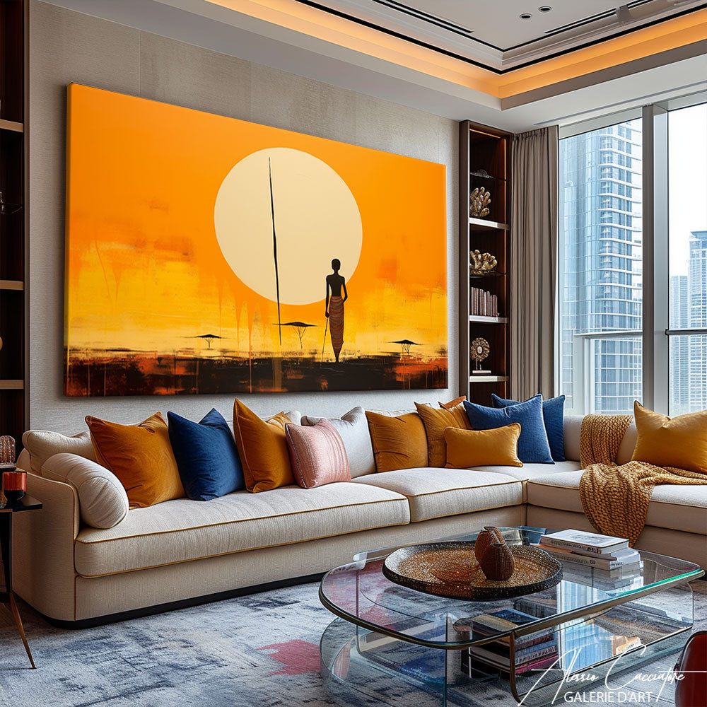 Peinture tableau Afrique