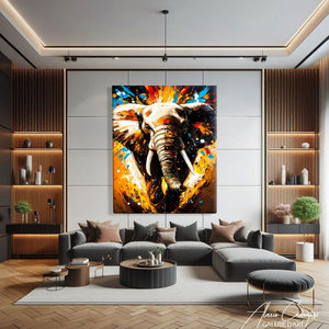 Tableau éléphant Moderne
