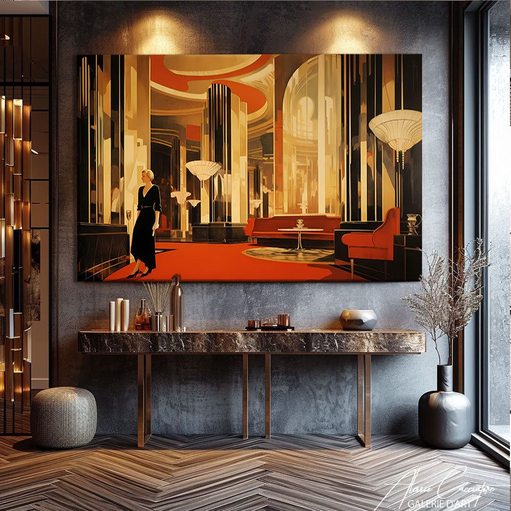grand tableau art deco
