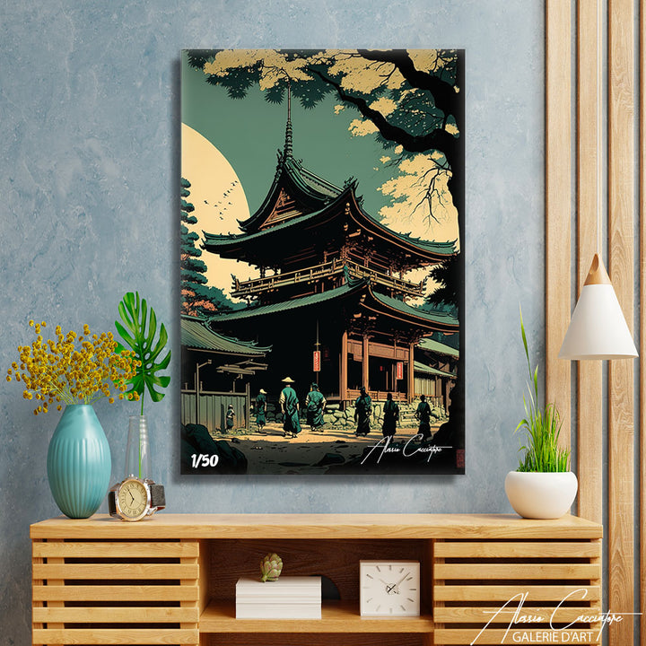 tableau temple japonais