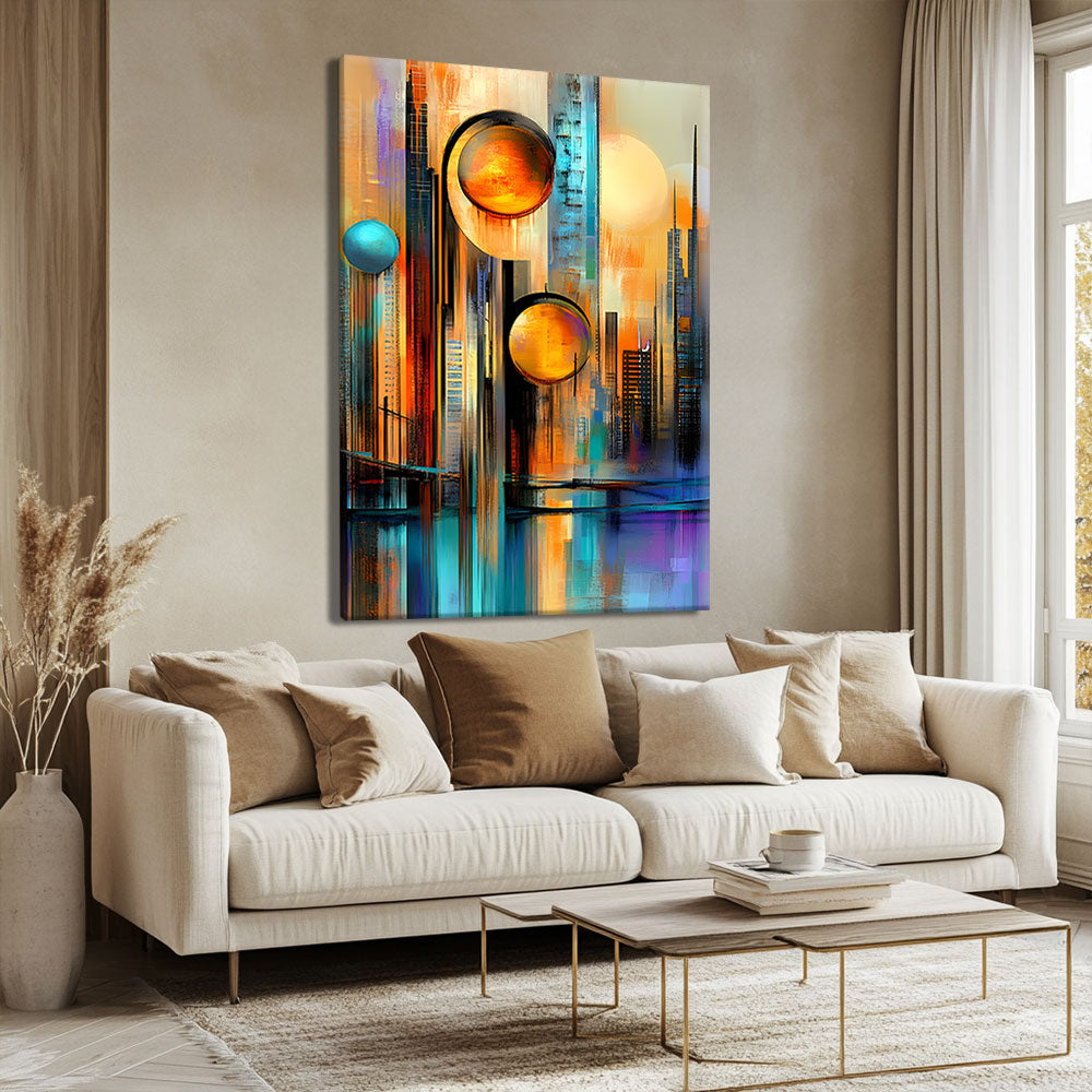 Tableau peinture acrylique moderne
