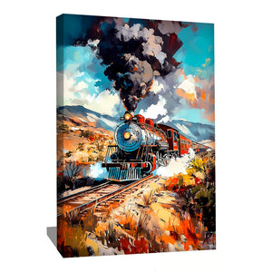 TABLEAU LOCOMOTIVE VAPEUR