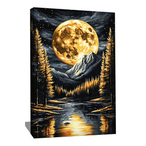 TABLEAU LUNE MONTAGNE