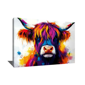 TABLEAU VACHE POP ART