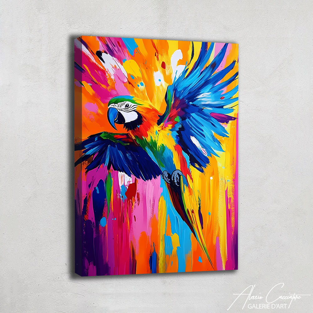 Perroquet Peinture Acrylique