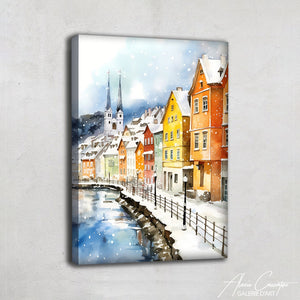 Tableau Aquarelle Paysage