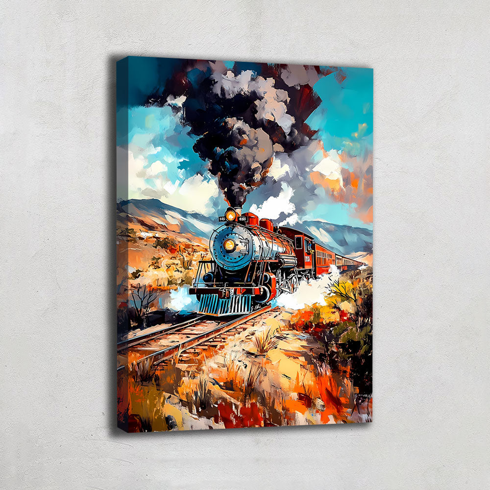 TABLEAU LOCOMOTIVE VAPEUR