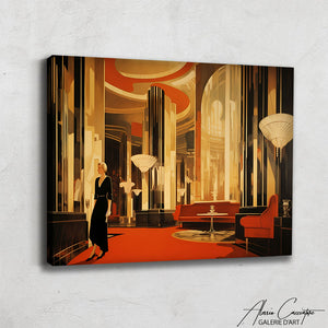 Tableau Art Deco Salon
