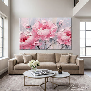 TABLEAU PIVOINE ROSE