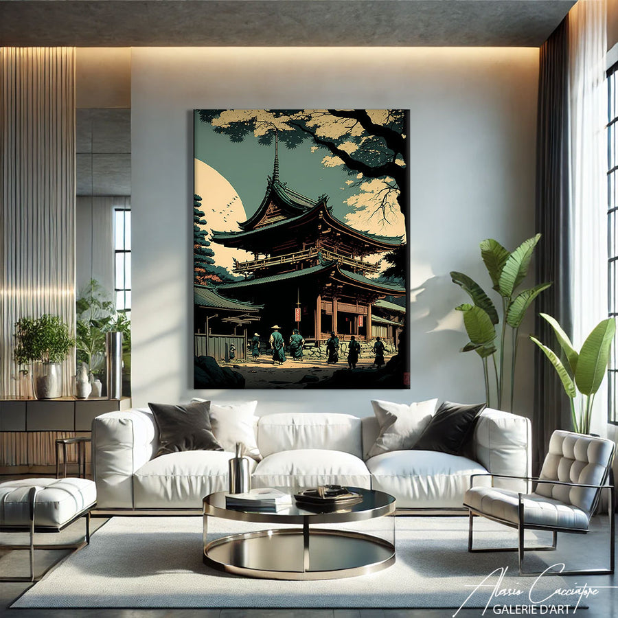 TABLEAU TEMPLE JAPONAIS – mise en situation