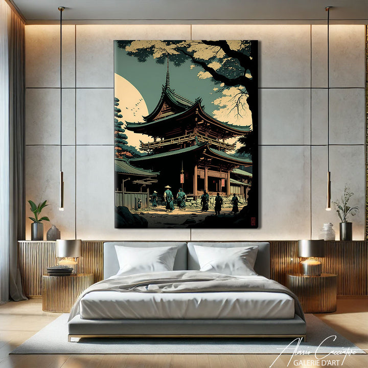 Peinture TEMPLE JAPONAIS