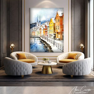 Tableau Aquarelle Paysage