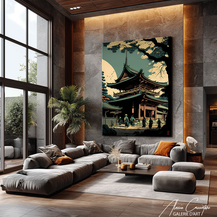 Peinture TEMPLE JAPONAIS