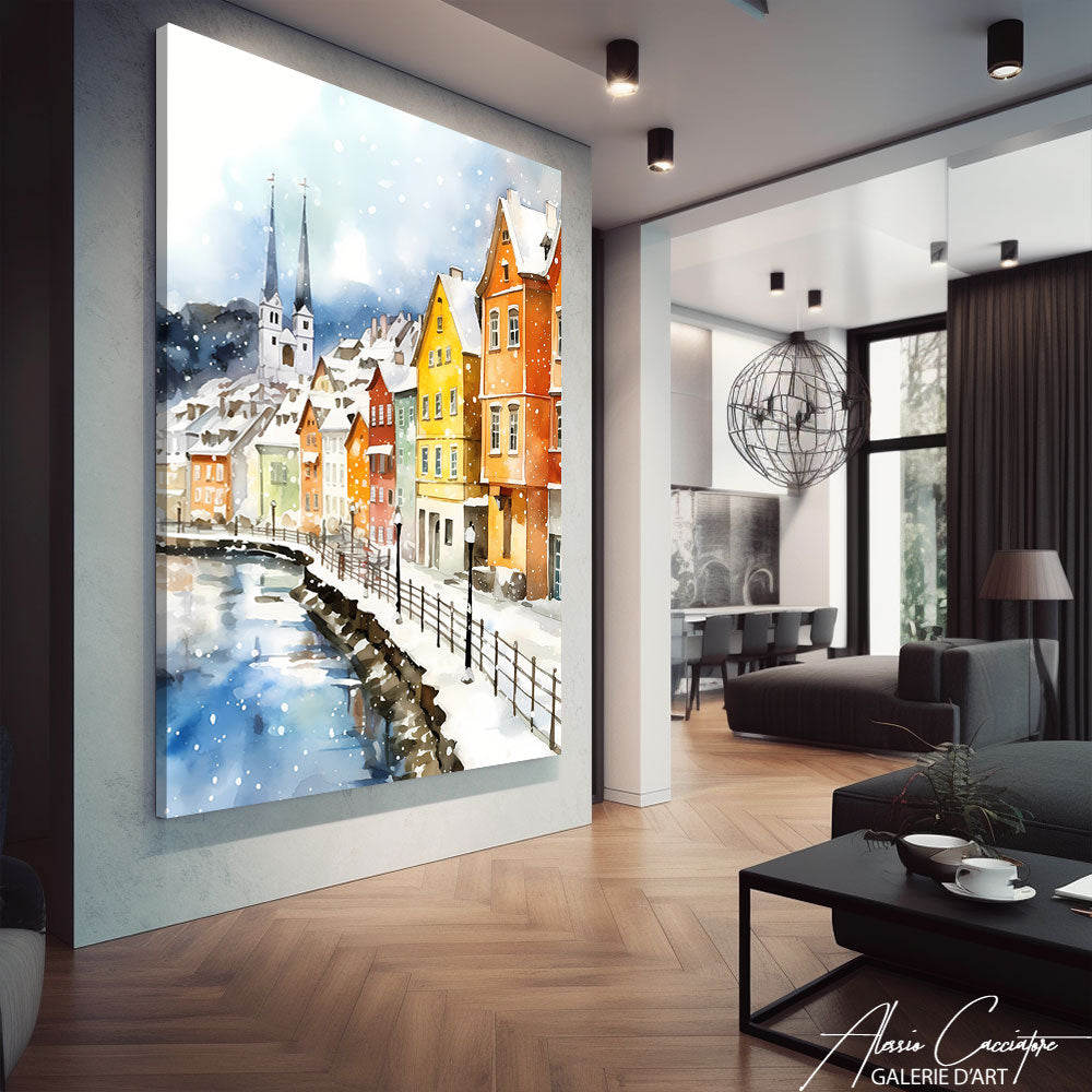 Tableau Paysage de Neige