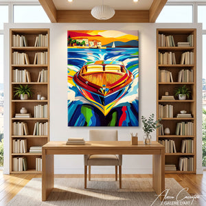 Affiche Peinture Géométrique Moderne
