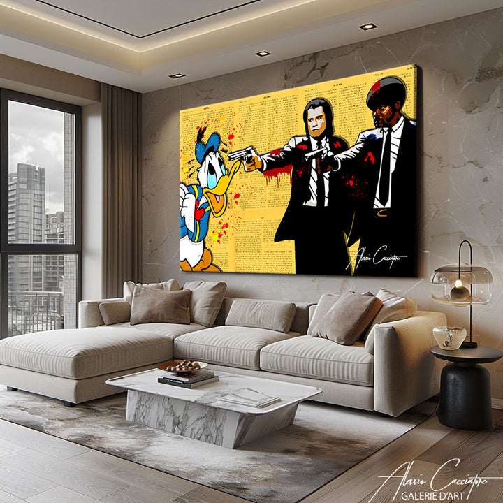 TABLEAU PULP FICTION COLORÉ