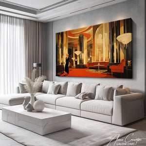 tableau art deco abstrait