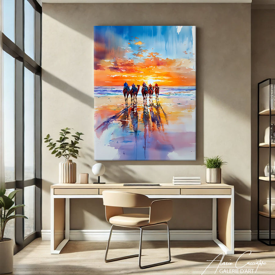 Tableau Coucher De Soleil – mise en situation