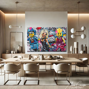 Street art sur toile