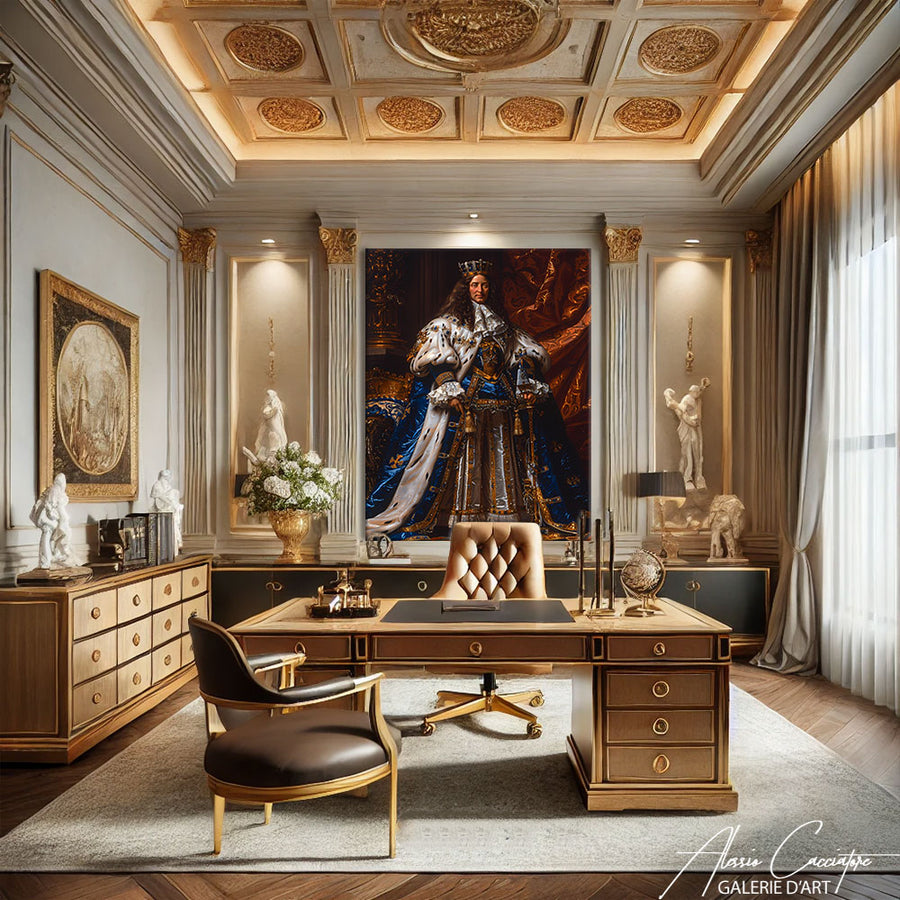 Tableau Portrait Baroque – mise en situation