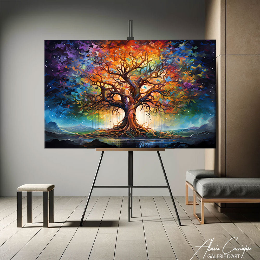 tableau arbre de vie couleur