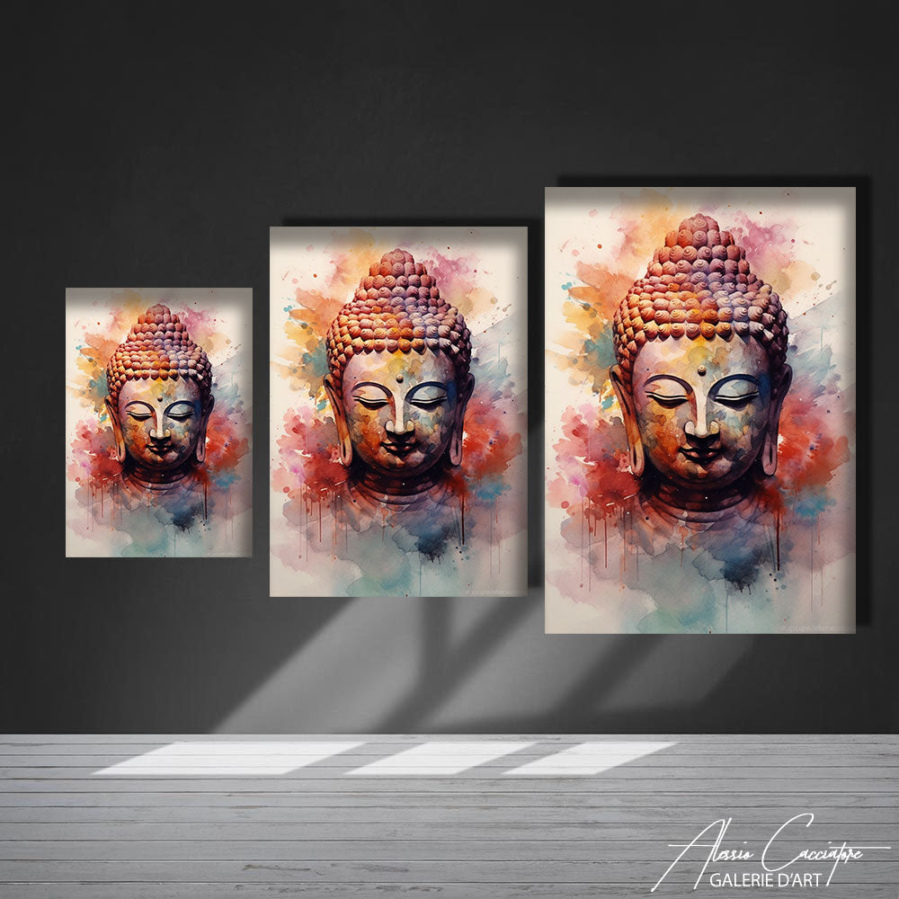 tableau bouddha