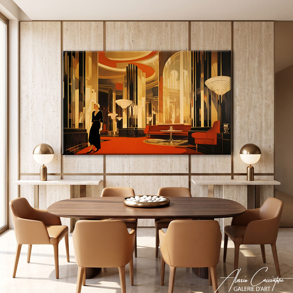 TABLEAU ART DECO SALON