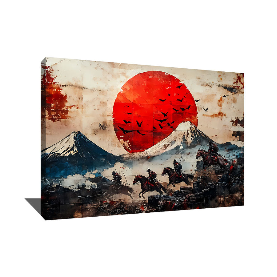 Tableau Abstrait Japandi