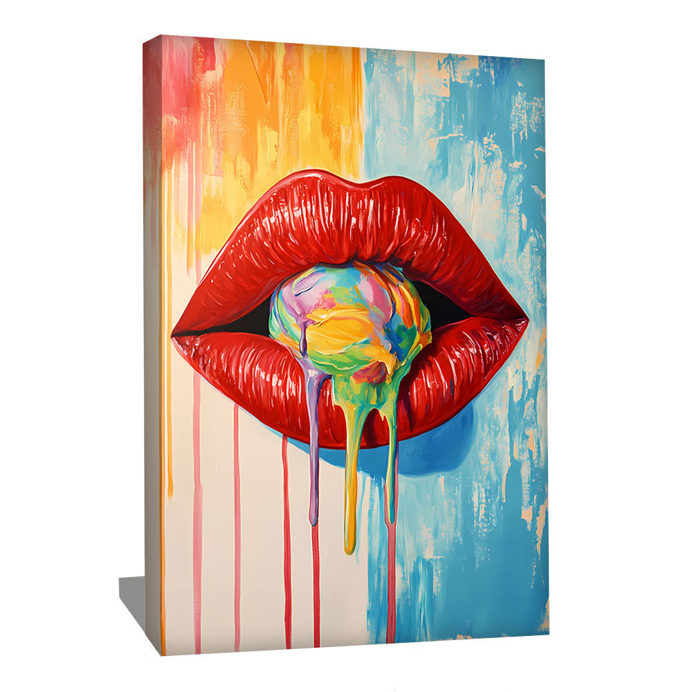 TABLEAU LÈVRE POP ART